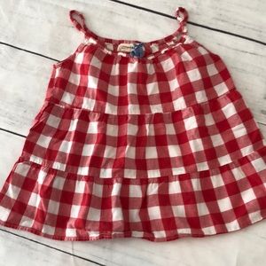 Mini Boden Red Gingham top